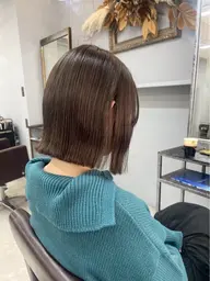 カット＋透明感カラー＋[艶]2ステップトリートメント[ボブ]3cm以上カットされる方限定