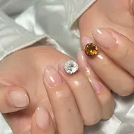 【 50%Off/オフなし:入念甘皮ケア込 】Hand:クリアネイル