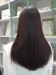 Aulliの似合わせカット +ストレス解消ストレート+Aujua集中ケアTR¥12000