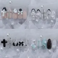 ໒꒱12種類から選べるy2k.ウィッシュコアネイル⋆｡˚✩自爪定額𖤐 ̖́-‬オフケア込