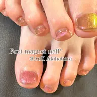 《Foot》【オフあり】うる艶マグネットorフラッシュネイル💖ソフトジェルオフ1本￥110