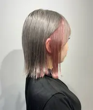 🎀【ご新規様平日限定🍑】インナーブリーチ&全頭カラー&アミノシルクトリートメント🫧