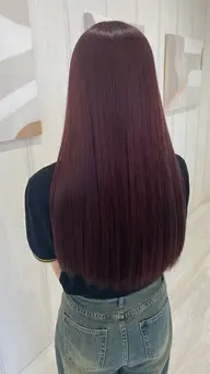 カット+イルミナ/アドミオカラー+髪質改善トリートメント