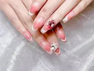 🍓🍓チークマグネットフレンチネイル🍓🍓7500🍓🍓【初回ジェルオフ無料ケア込み】