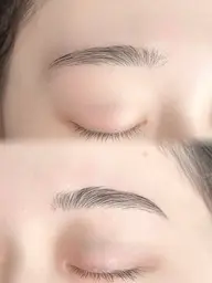 眉WAX + 間引き（毛量調節）