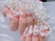 🎊チップ長さだし10本➕持ち込みデザイン(デザインとパーツ6本まで)❗️✨