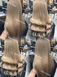 【新規限定】ダブルカラー＋最高級人毛_レミーエクステ80枚（ケアブリーチ込み）🏹🩶