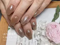 チップとスカルプジェル長さだし十本➕マグネットワンカラー