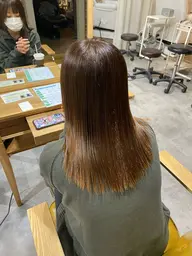 髪質改善 酸性ストレート + メンテナンスカット + フローディア2stepトリートメント
