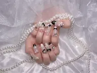 長さ出し10本✨パーツ載せ放題メニュー🟢ロングネイルなんとっパーツつけ放題⭐️ 【オフなし】【ご新規様】【ミニモ学割】