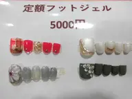 2026年2月&3月の定額フットジェルネイル(税込5000円コース)