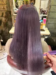 🔴【ダブルカラー🌈】【最安値‼️】最高級シールエクステ60本+ケアブリーチ+カラー+トリートメント+エクステカット