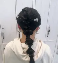 結婚式の参列、同窓会などお呼ばれヘアセット.⋆𝜗𝜚