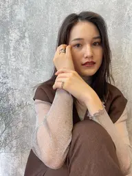 似合わせカット＋透明感カラー＋超音波トリートメント¥9500