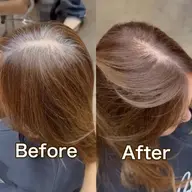 脱白髪染め👩🦳白髪忘れカラー+カット+髪質改善トリートメント🌈