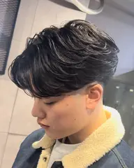 🟦メンズ骨格矯正カット＋フェザーパーマ🟦朝のセットが3分で終わる🟦ボリュームが出やすいなども改善出来ます！