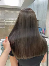 透明感カラー＋魔法のバブルmarbb🧴営業時間中、何時でも🆗その他treatmentの追加🉑🫧