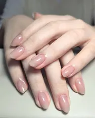 男女問わずオスス🖤自爪クリアジェルネイル