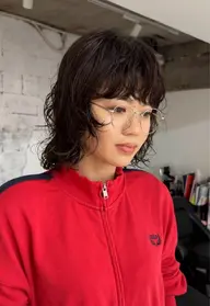 【女性限定】カット＋パーマ(ウルフ)