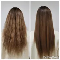 【ブリーチ毛対応👍🏻】⭐️広がりうねりが気になる方❗️ダメージレス酸性ストレート+カット⭐️#酸スト