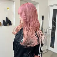 【ピンクベージュ🎀】ブリーチ+オンカラー+トリートメント