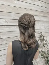 ✨️【大人ぽさ×可愛い🤎】 写真映えハーフアップ✨️