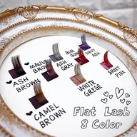 初回予約❖フラットラッシュカラー120本・コーティングサービス付（5分前にご来店ください）オフ代300