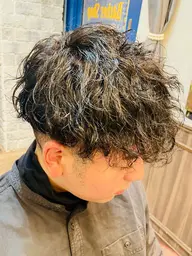メンズカット 、ツイストスパイラル、波巻きパーマ、スペインカール