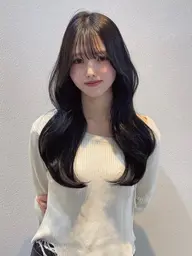 韓国レイヤーカット＋ケアカラー＋TOKIOトリートメント🫧