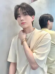 韓国風メンズカット+毛流れケアパーマ