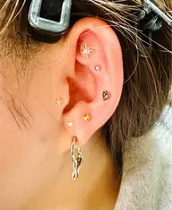 耳ツボジュエリー　片耳6粒ずつ