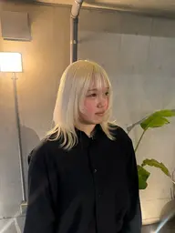 ブリーチのみ(抜きっぱなしブロンド)