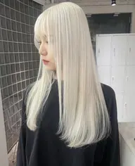 【ハイトーンカラー】ハイブリーチカラー+トリートメント