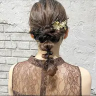 結婚式などのヘアセットです✨