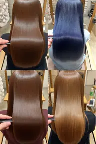 【ケラチンストレート】+【プレミアムヘアカラーエステ】✨✨縮毛矯正+カラー+カット+トリートメントのフルコース✨