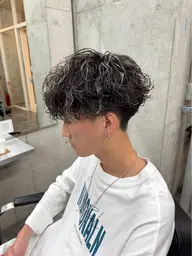 🎅メンズカット+波巻きパーマ+TR+【頭皮、髪ナノバブル洗浄】marbb付き🎅