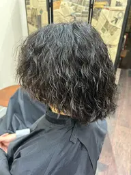 ツイストパーマ+調整カット(刈り上げ、ブロック無し) 刈り上げ、ツーブロック¥1100