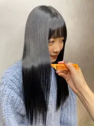 当日OK!【色持ちUP★】カット+髪質改善カラー(白髪染め🙆♀️)