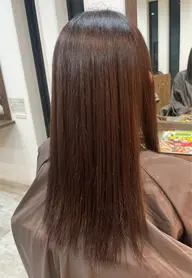 ブリーチなしのナチュラル透明感カラー