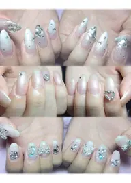 【10~20代限定】ワンカラーorラメグラorフレンチ+1本アート꒰ 必ず概要欄をお読みください ꒱