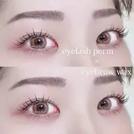 【4月11日10時限定🪽】まつげパーマ×アイブロウワックス