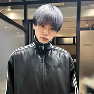 メンズカット+ハイライト+パーマ