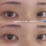 【🩵ご新規様限定🩵】期間限定同時施術メニューまつげパーマorパリジェンヌラッシュリフト＆HBL/ハリウッドブロウ