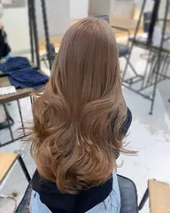 【お得♡韓国カラー&カット同時にできます🐈‍⬛✨】ワンカラー＋レイヤーカット