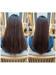 酸性縮毛矯正+3stepトリートメント