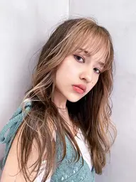 ✨人気急上昇✨【ダブルカラー〈ブリーチ込み〉】インナーカラーorグラデーションカラー+透明感カラー《ロング料金無し》