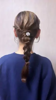 𓂃🎀𓈒𓏸ヘアセットʚ🎀ɞ【🫧編みおろしスタイル☁‪‪⠀】