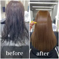 《毎日のアイロンストレス解放》酸性ストレート＋髪質改善【くせ、うねり、パサつき、広がり】