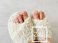 🌈キラキラワンカラー🫧【キラキラフットネイル】👣 オフ有り