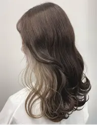 ✂️🌈カット+インナーカラー(ブリーチ込)+カラー+ケアトリートメント+炭酸スパ